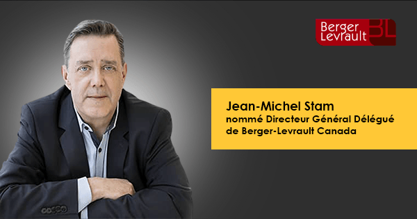 Jean-Michel Stam appointed Chief Operating Officer Canada | Berger-Levrault